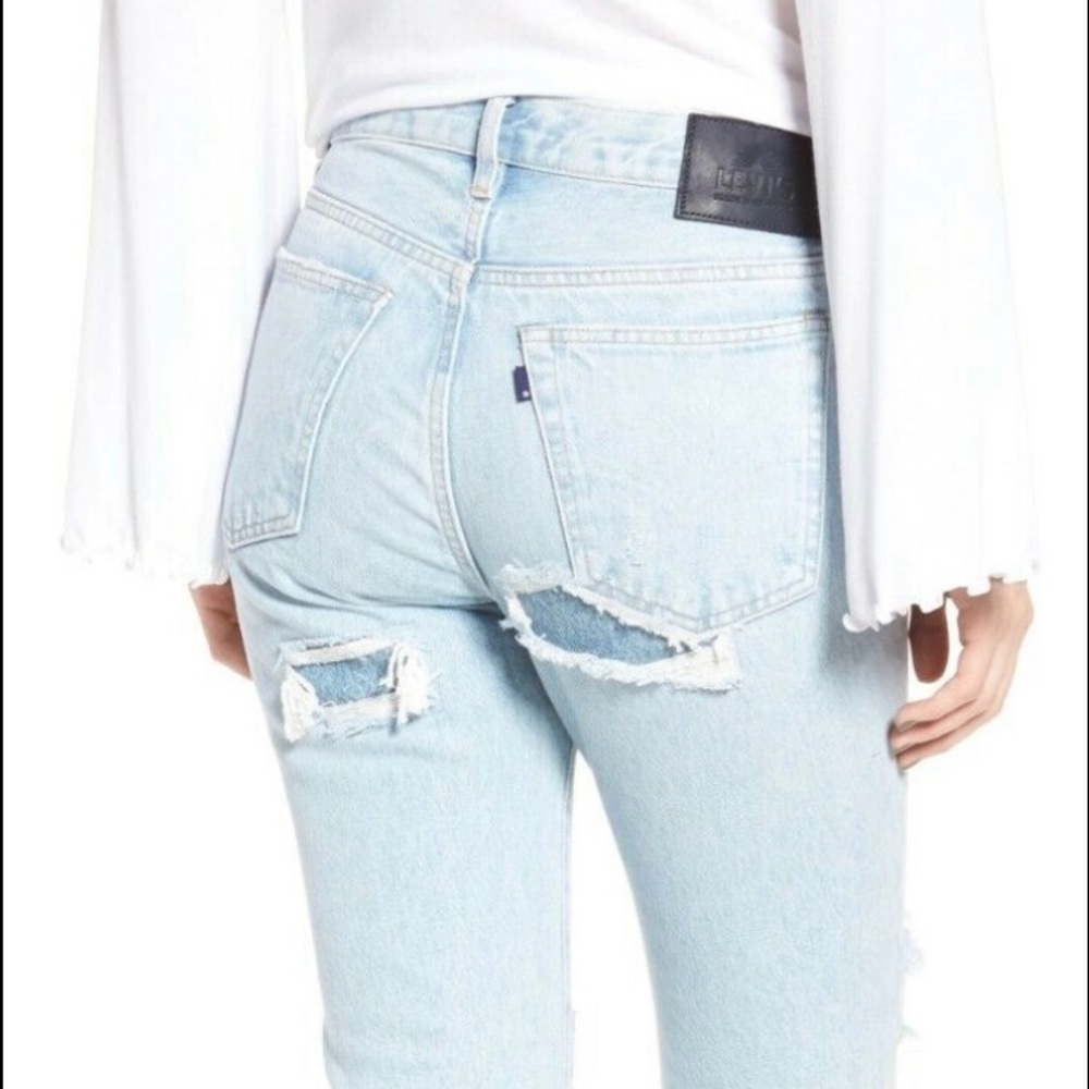 Levi Made & Crafted Distressed Twig High Slim Jeans size 31 NWT